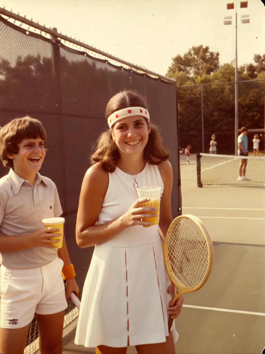 Linda and the replacement lemonade. Tom took this one.