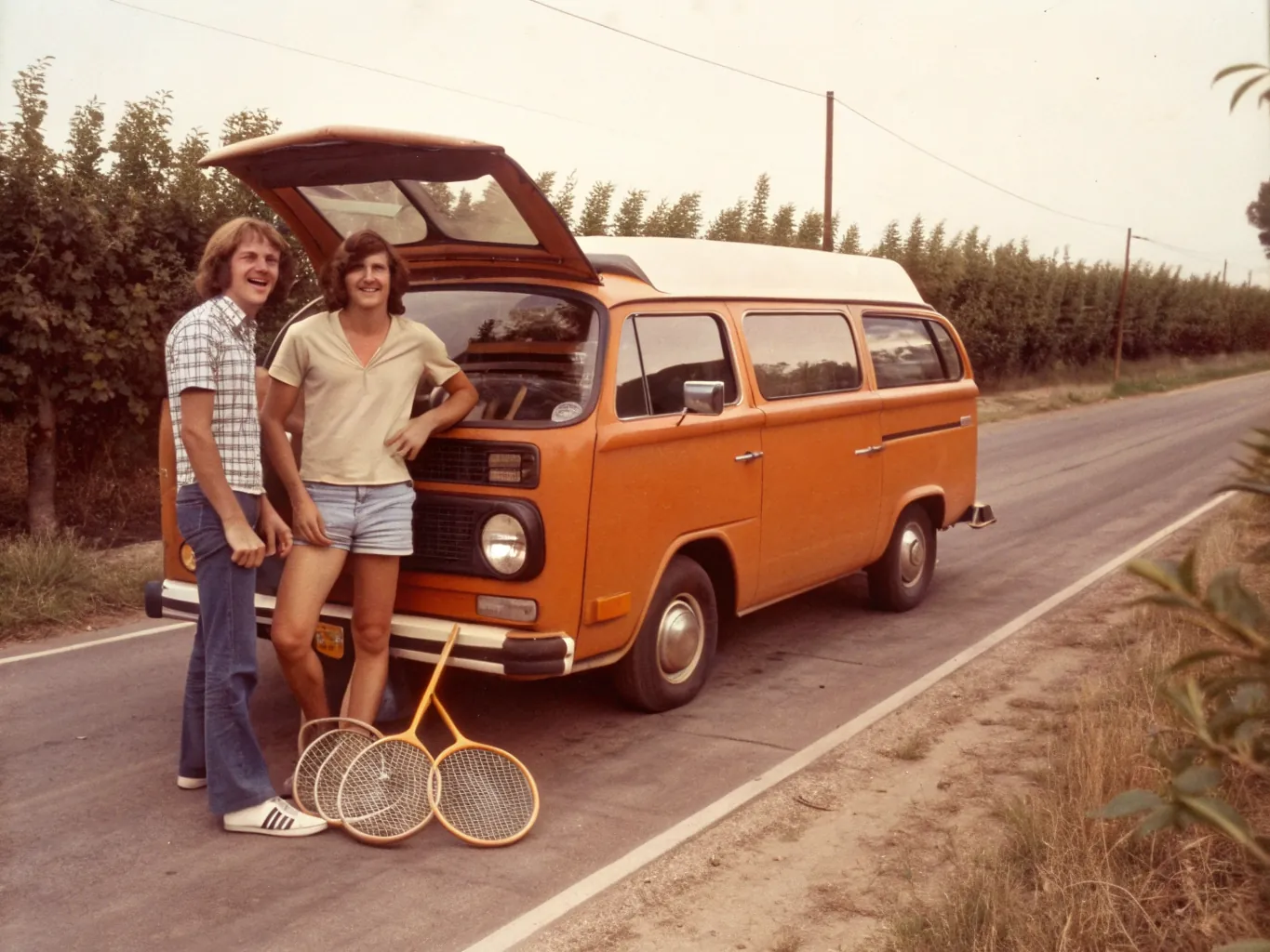 Outside Santa Paula, right before the farmer and the coat hanger.